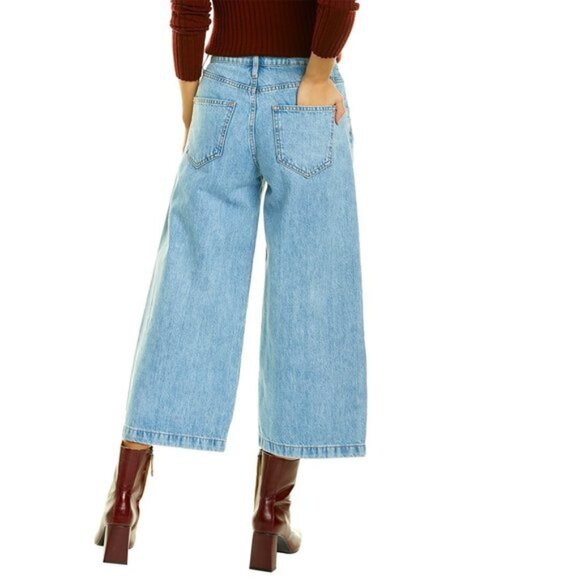 TRIARCHY x Anthropologie Wide Leg Highwaisted Jeans sz 26 - Picture 4 of 11